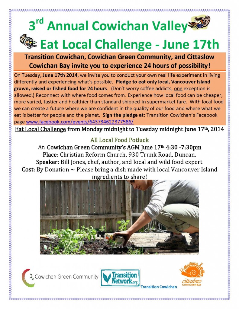 Eat Local Challenge poster 2014