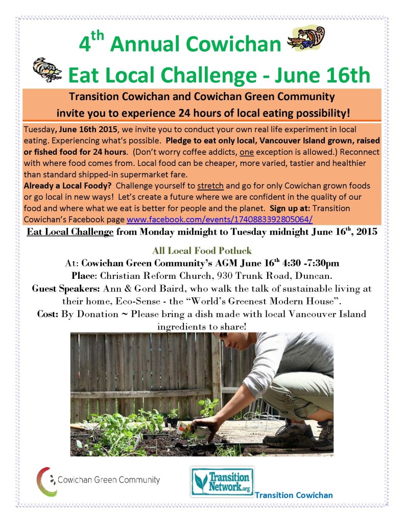 Eat Local Challenge poster 2015